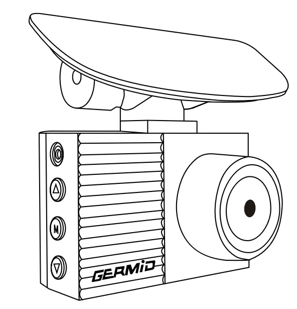 GERMiD G2-4K 2 Inch HD Streaming Media 4K Dash Camera