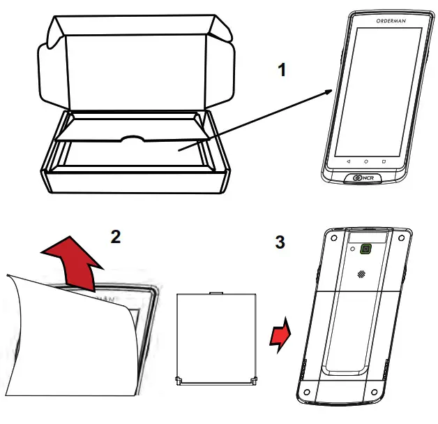 Ncr Rsd Atlanta Orderman9 WiFi WiFi Handheld Device
