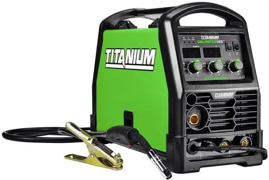 TITANIUM 58828 Unlimited 140 Professional Multiprocess Welder with 120V Input