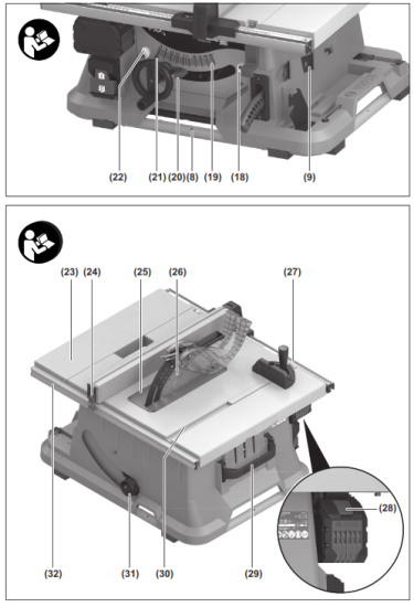 BOSCH GTS 18V 216 Professional Biturbo Cordless Spray Table - fig 1