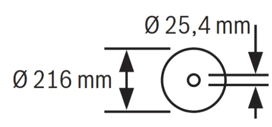 BOSCH GTS 18V 216 Professional Biturbo Cordless Spray Table - spindle