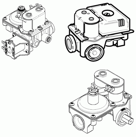 WHITE RODGERS 25M01A 100 Dryer Gas Valve