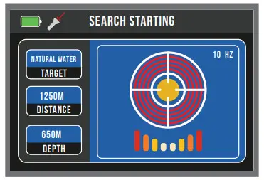 mwf 800-ULTRA Digger Groundwater Detector - Sarch Setting