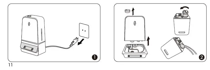 TAOTRONICS TT-AH044 -Ultrasonic- Cool Mist -Humidifier- FIG 13