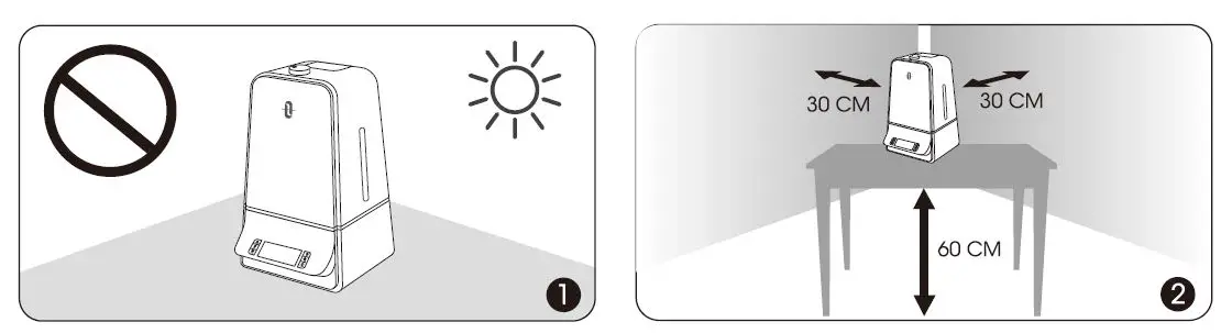 TAOTRONICS TT-AH044 -Ultrasonic- Cool Mist -Humidifier- FIG 3