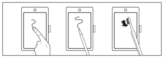 How to write or draw