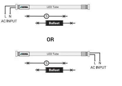 PARMIDA -PLED-T818W6KV2-AB-F-20P-20-Pack-4FT-LE-T8-Hybrid-Type-A+B-Light-Tube-4