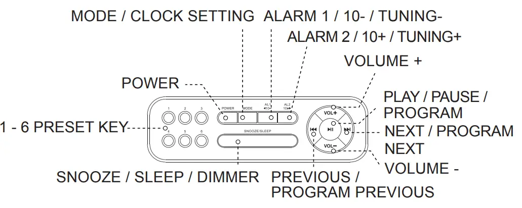 Qudo QDCLRD Clock Radio With Wireless Charging-fig1