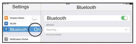 Turn on Bluetooth