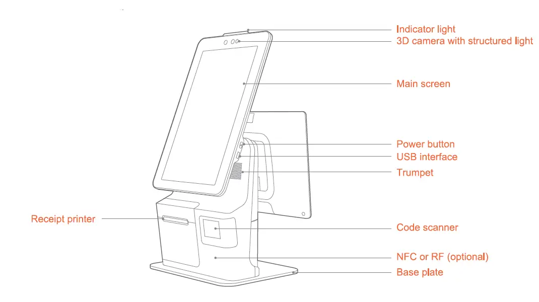 Sunmi K2MINI Self-Checkout Kiosk fig 2