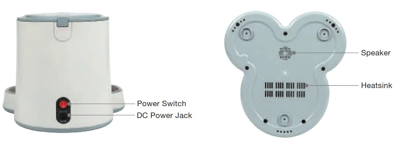 Petica PETIFE100 Smart Automatic Pet Feeder - bottom