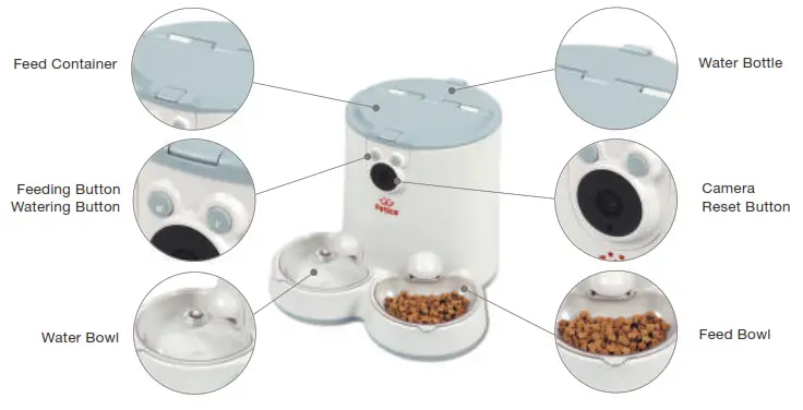Petica PETIFE100 Smart Automatic Pet Feeder - product