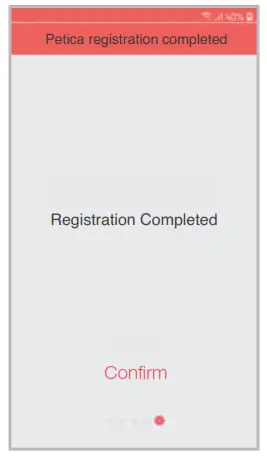 Petica PETIFE100 Smart Automatic Pet Feeder - registration