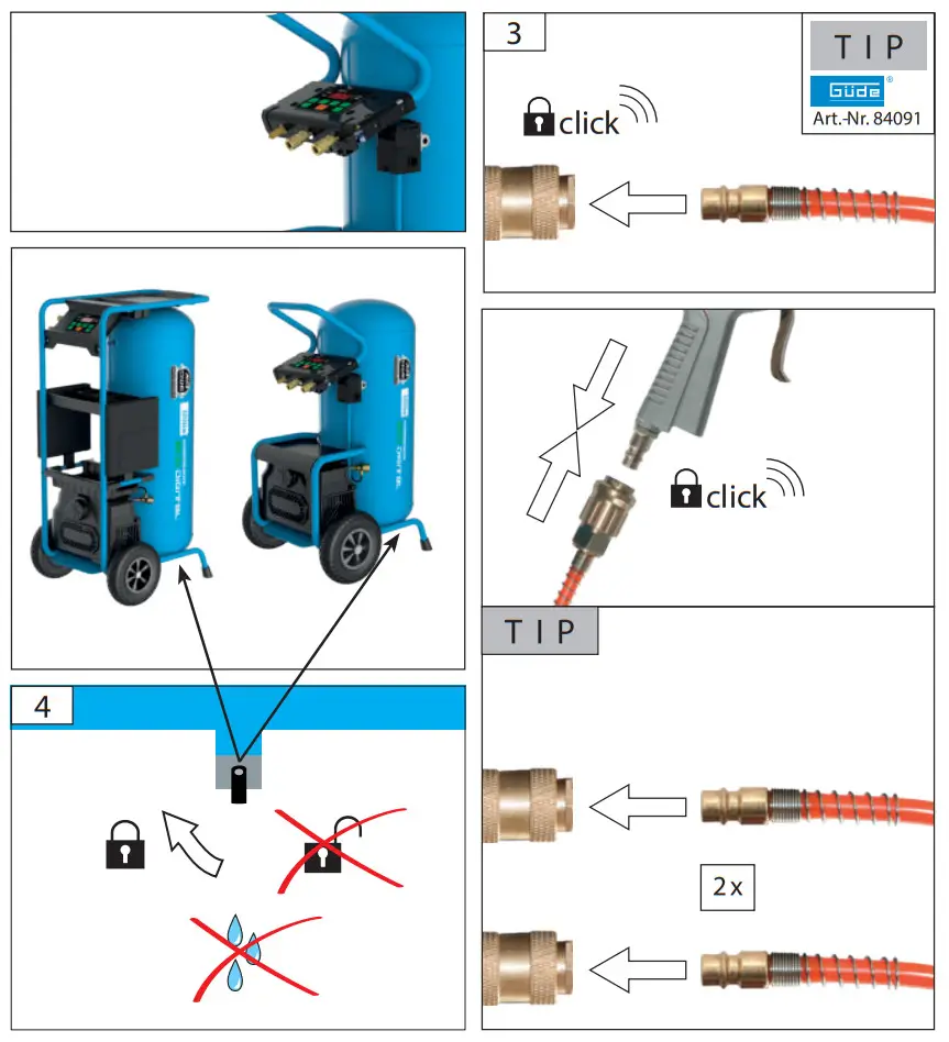 Gude 50124 ECO Digital Compressor Airpower - feagure 2