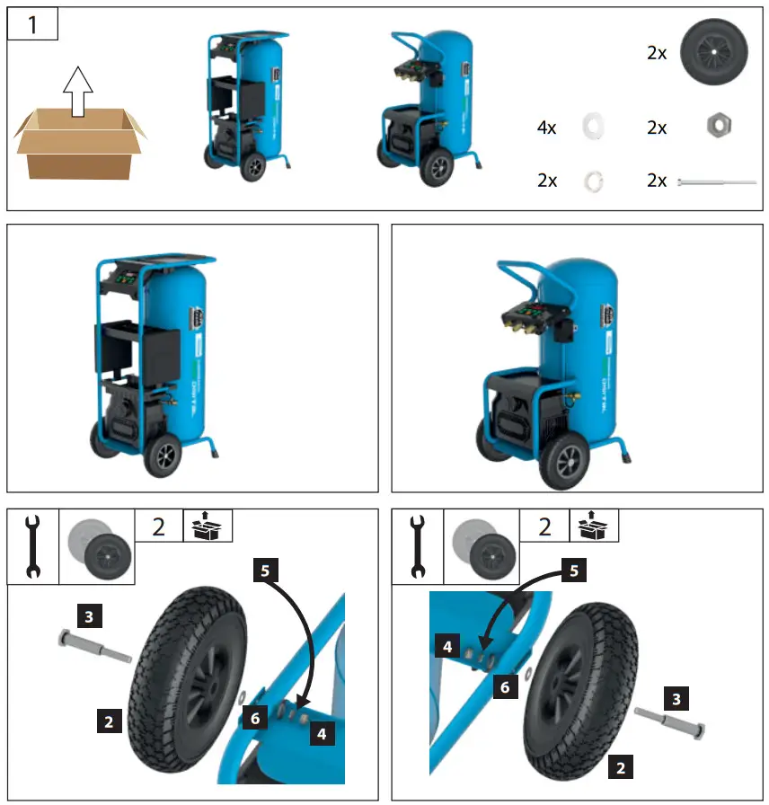Gude 50124 ECO Digital Compressor Airpower - feagure