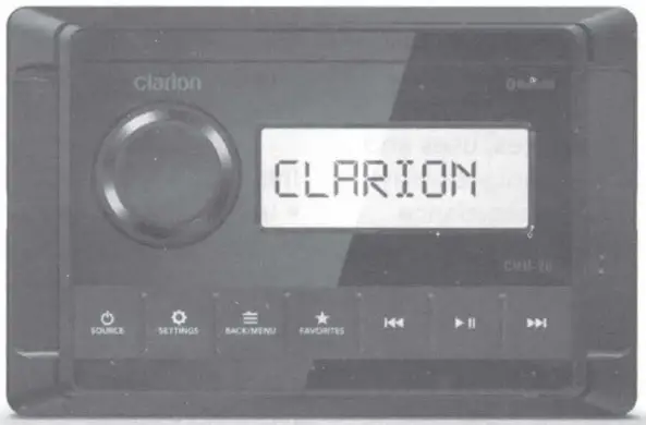 Clarion CMM-20 Marine Source Unit with LCD Display-fig1