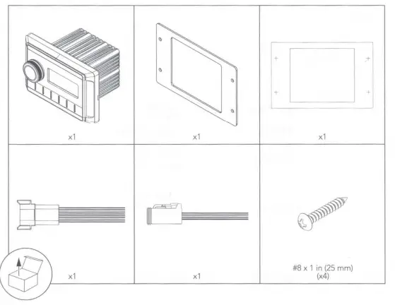 Clarion CMM-20 Marine Source Unit with LCD Display-fig2