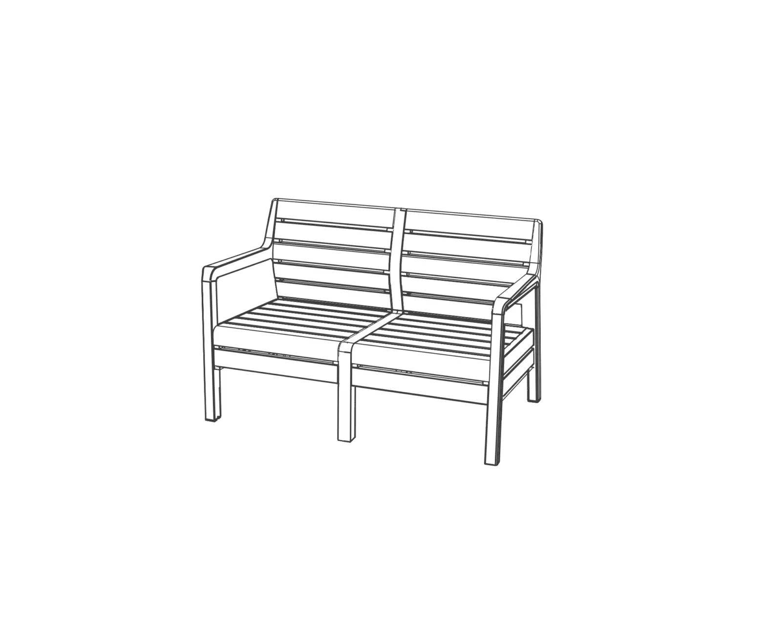 Keter 228610 Delano 2 Seater Outdoor Garden Furniture Set Instruction Manual