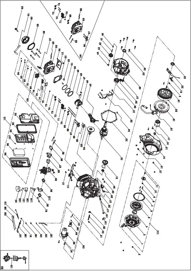 Cabela s Portable Generator User Manual - Engine Parts Diagram