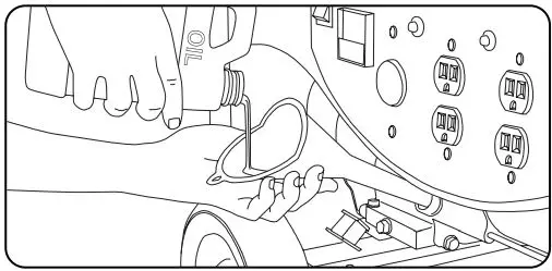 Cabela s Portable Generator User Manual - Add Engine Oil - Place the generator on a flat, level surface