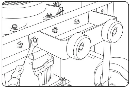 Cabela s Portable Generator User Manual - Tip the generator slowly so that it rests on the wheels and support leg