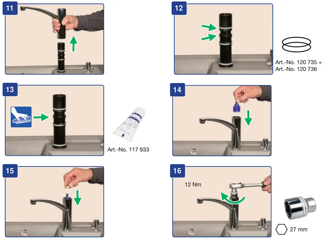 BLANCO NEA HD Shower Head Complete MZ Galvanic Assembly & Installation