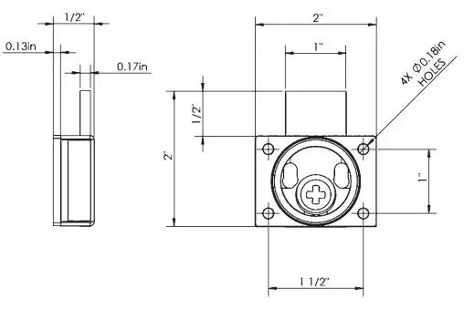 OLYMPUS SLT-02 Rim Cylinder Deadbolt Conversion Kit - Included, Optional Accessories
