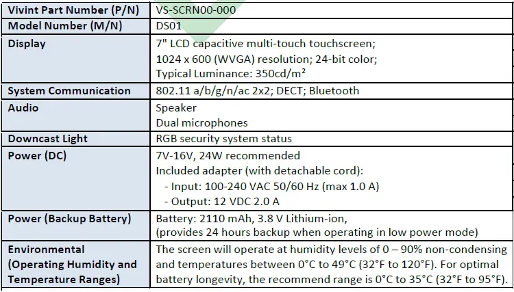 vivint VS-SCRN00-000 Pro Display-4