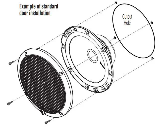 Rockford Fosgate R152-S Prime 5.25 Inch 2-Way Component System Instruction Manual - Mounting