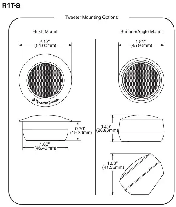 Rockford Fosgate R152-S Prime 5.25 Inch 2-Way Component System Instruction Manual - Specifications