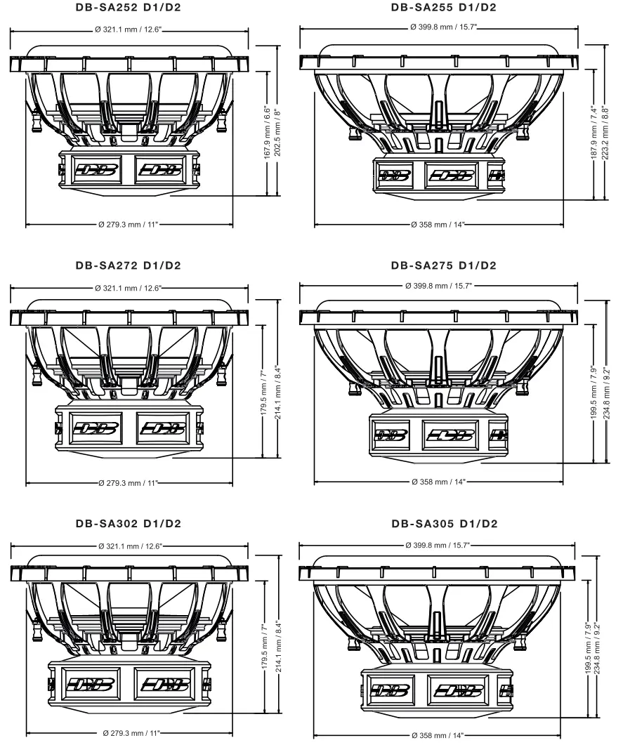 Deaf Bonce DBSA252 D1 Apocalypse Subwoofer - FIG 16
