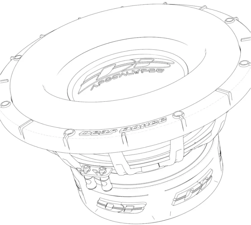 Deaf Bonce DBSA252 D1 Apocalypse Subwoofer