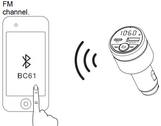 LEADINWAY BC61 Bluetooth Car Charger-3