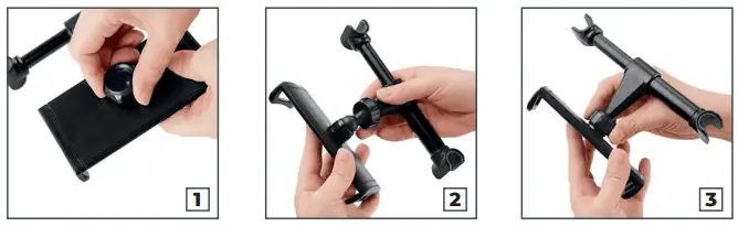 XQISIT 907666 Universal Phone Mount Headrest-fig3