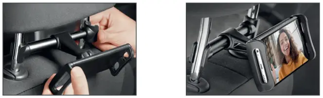 XQISIT 907666 Universal Phone Mount Headrest-fig4