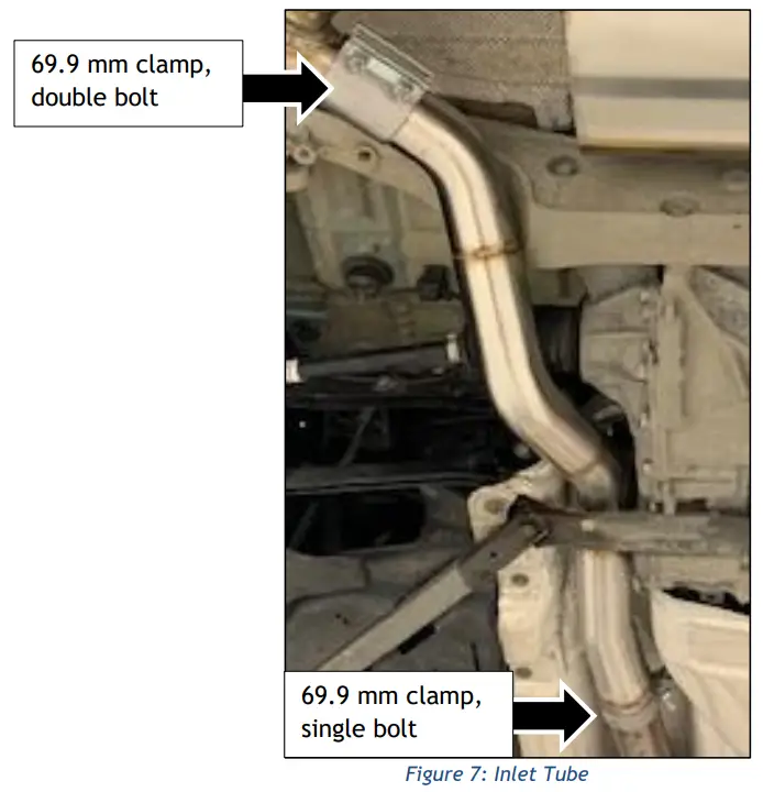 DINAN D660-0089-BLK Exhaust System - Inlet Tube