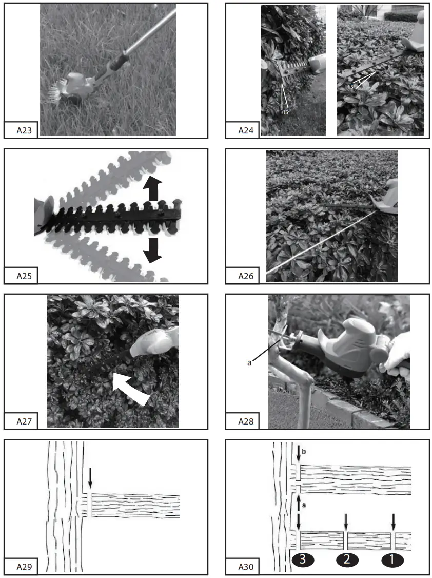 PowerG J0LET108 Cordless Grass Shear Hedge Trimmer and Reciprocating Saw 3 in 1 - FIG 5