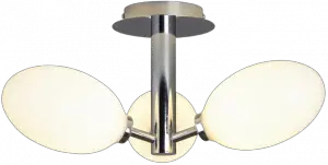 John Lewis OPAL Pebble 3LT Semi Flush