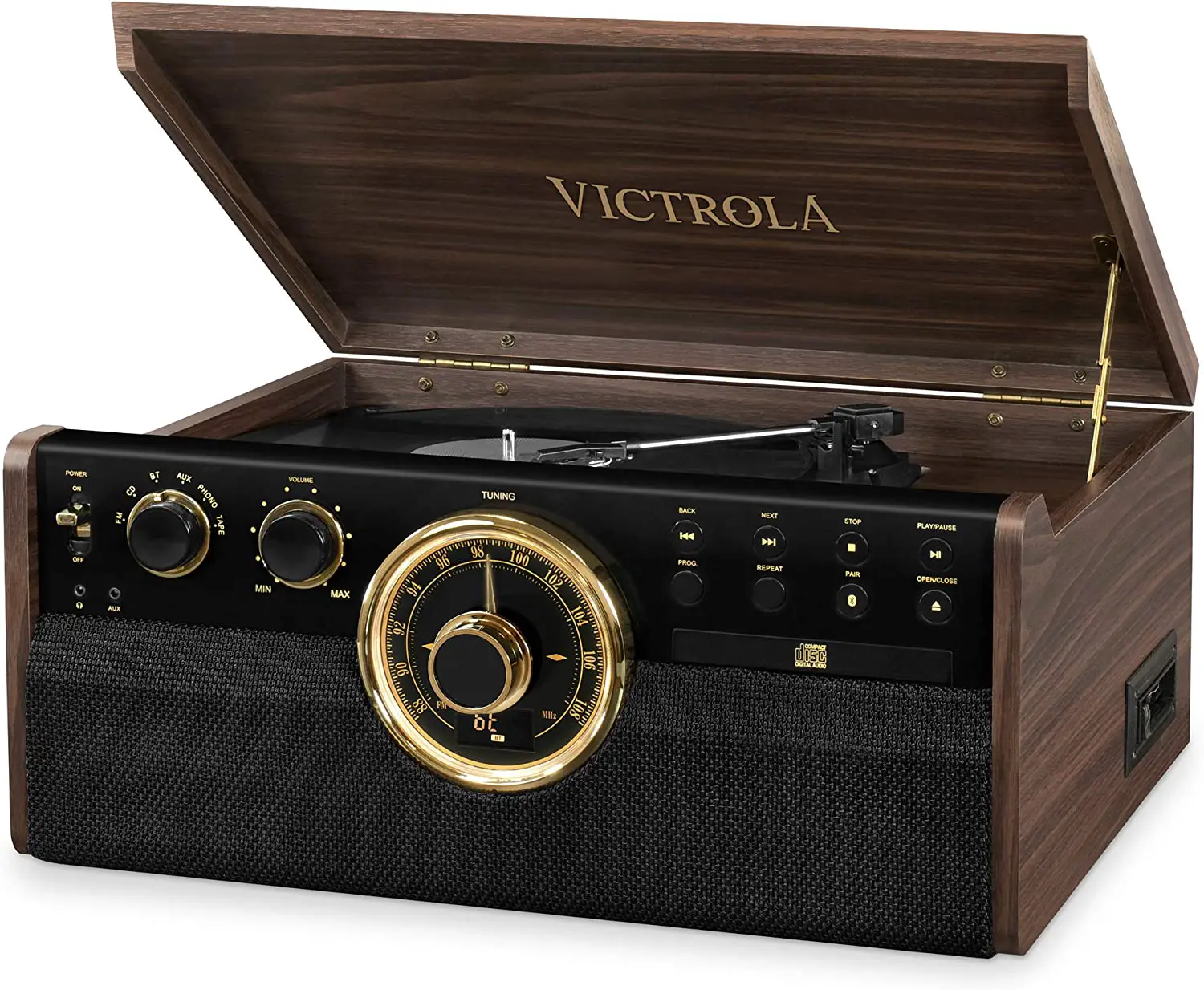 Victrola-VTA-270B-ESP-Wood-Bluetooth-Mid-Century-Record-Player