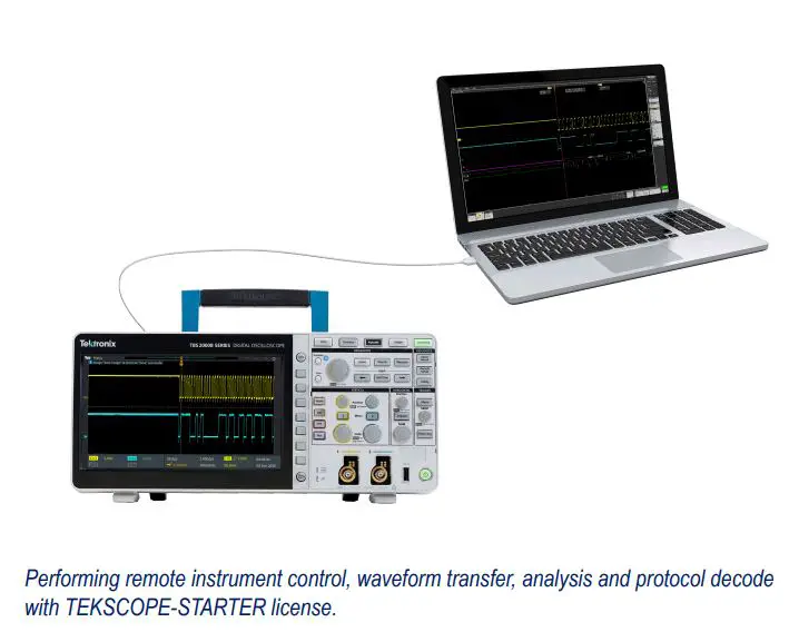 Tektronix TekScope Analysis Datasheet - Performing remote instrument control