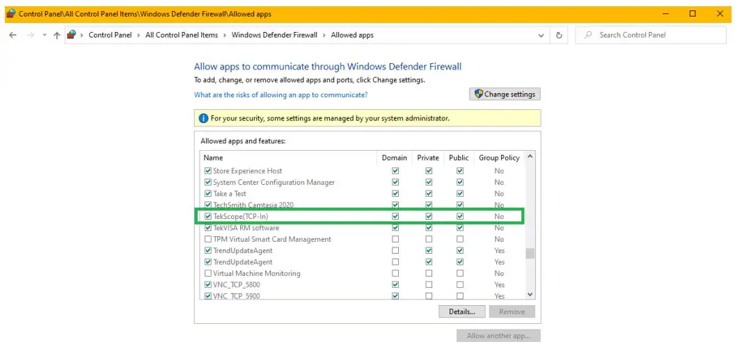 Tektronix TekScope Analysis Datasheet - overcoming connection issue
