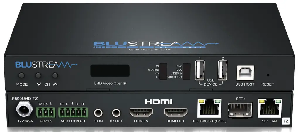BLUSTREAM IP500UHD-TZ Multicast UHD Transceiver