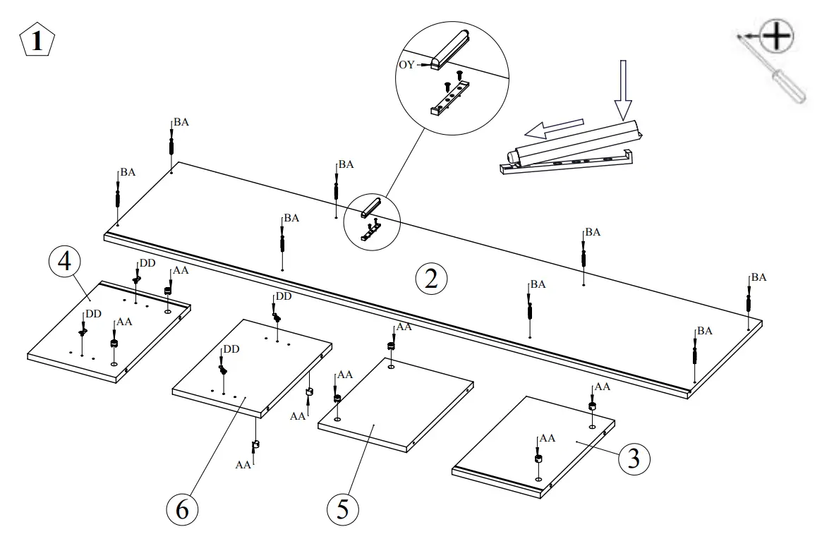 Symbiosis 3370 IA TV Cabinet - fig 1