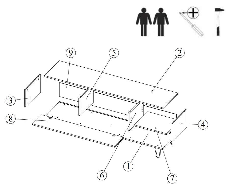 Symbiosis 3370 IA TV Cabinet - fig