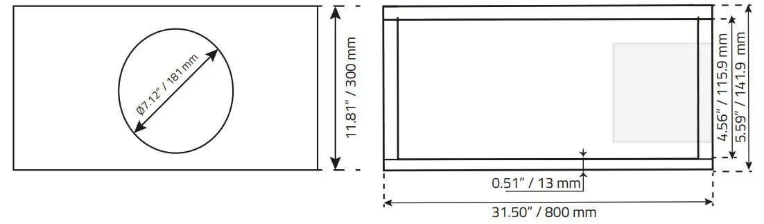 DS18 SRW8.4D 8 Inch Shallow Subwoofer - Figure 4