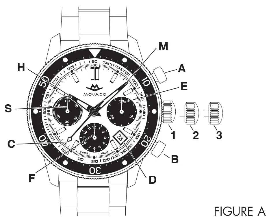 MOVADO Series 800 Automatic Chronograph Watch 1