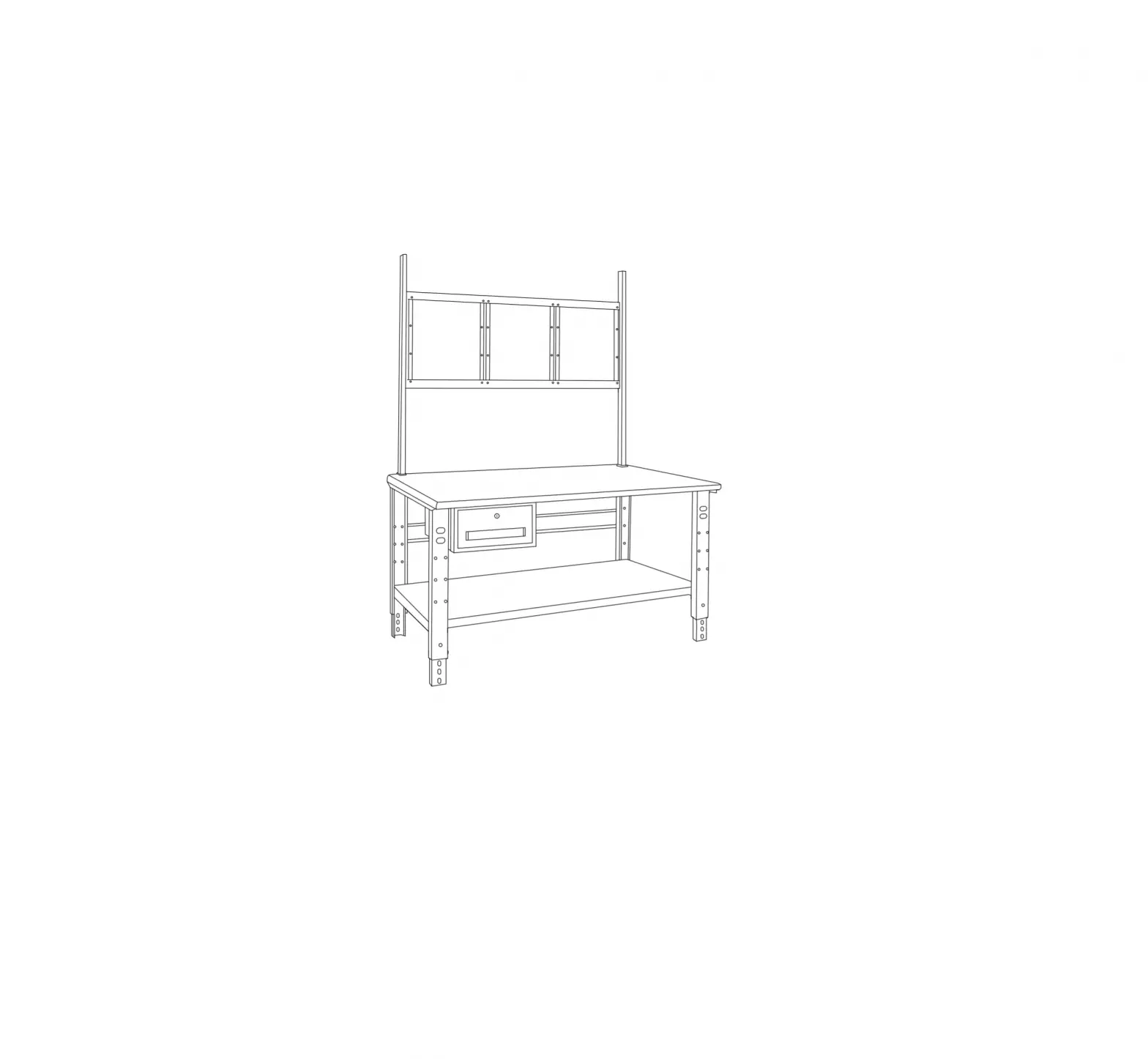 Uline H-5769 Deluxe Workstation Starter Table - 60 X 36 Uline H-5769 Deluxe Workstation Starter Table - 60 X 36