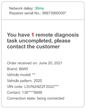 How to carry out remote diagnosis