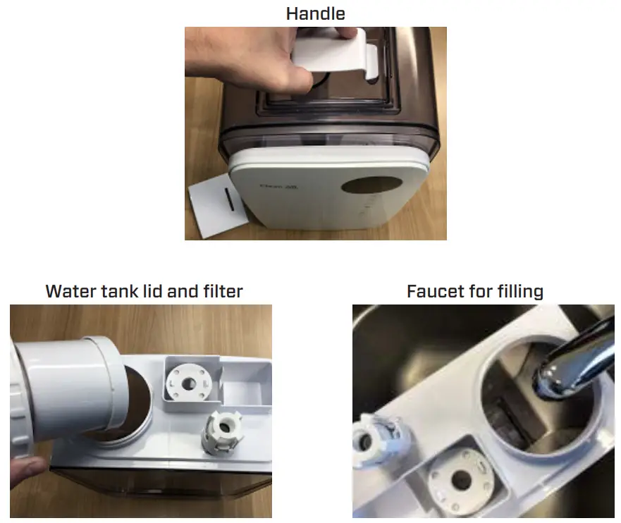 CA-607W Ultrasonic Humidifier Clean Air Optima - fig 2