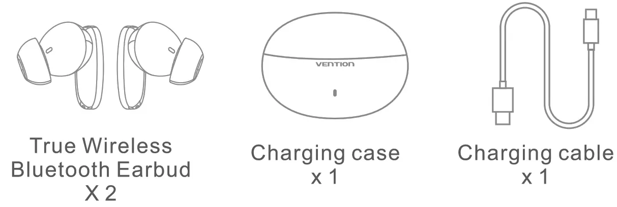 VENTION NBF Series HiFun True Wireless Bluetooth Earbuds fig 1